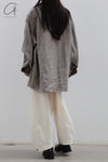 Aviva Jifei Xue cocoon wide-leg pants SS23-CWLP2-AWHT ancient white